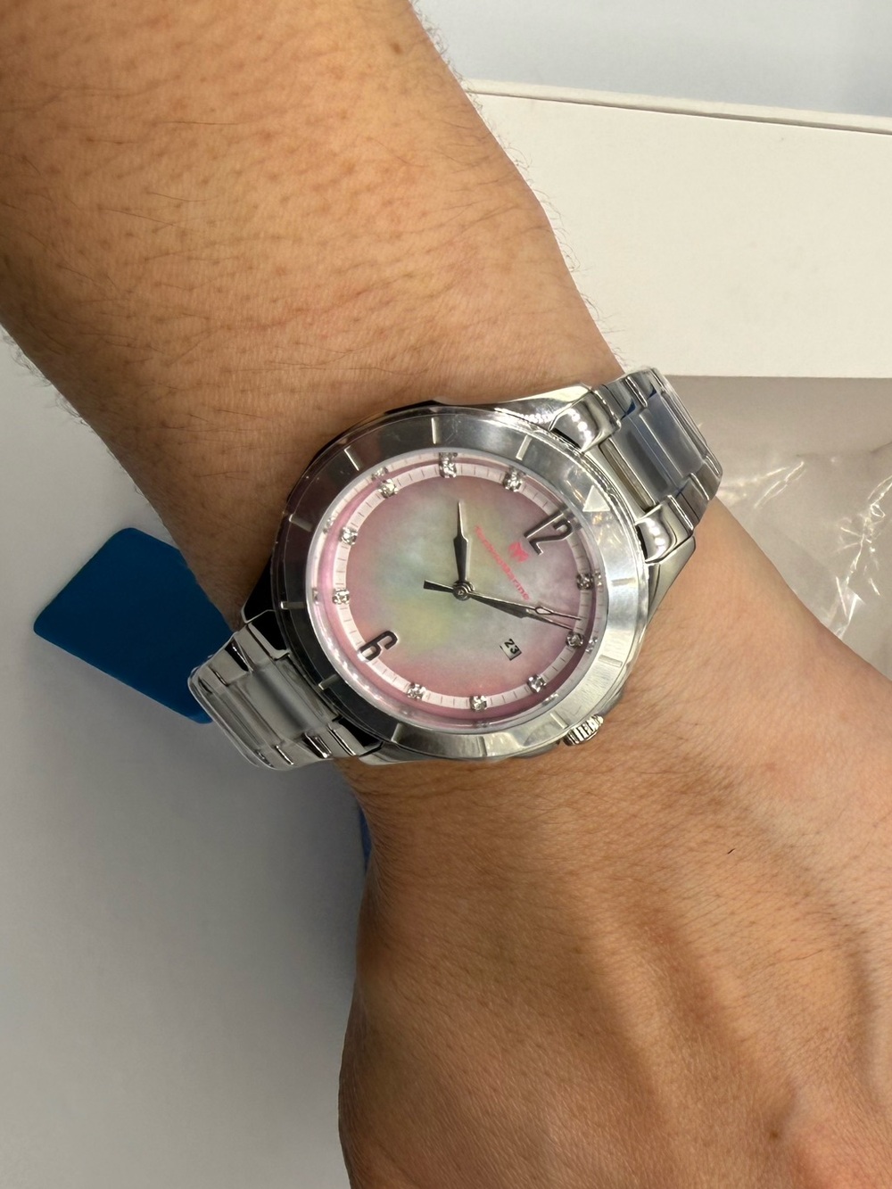 TechnoMarine Luna Tides Women's Watch w/ Mother of Pearl Dial - 33mm, Steel